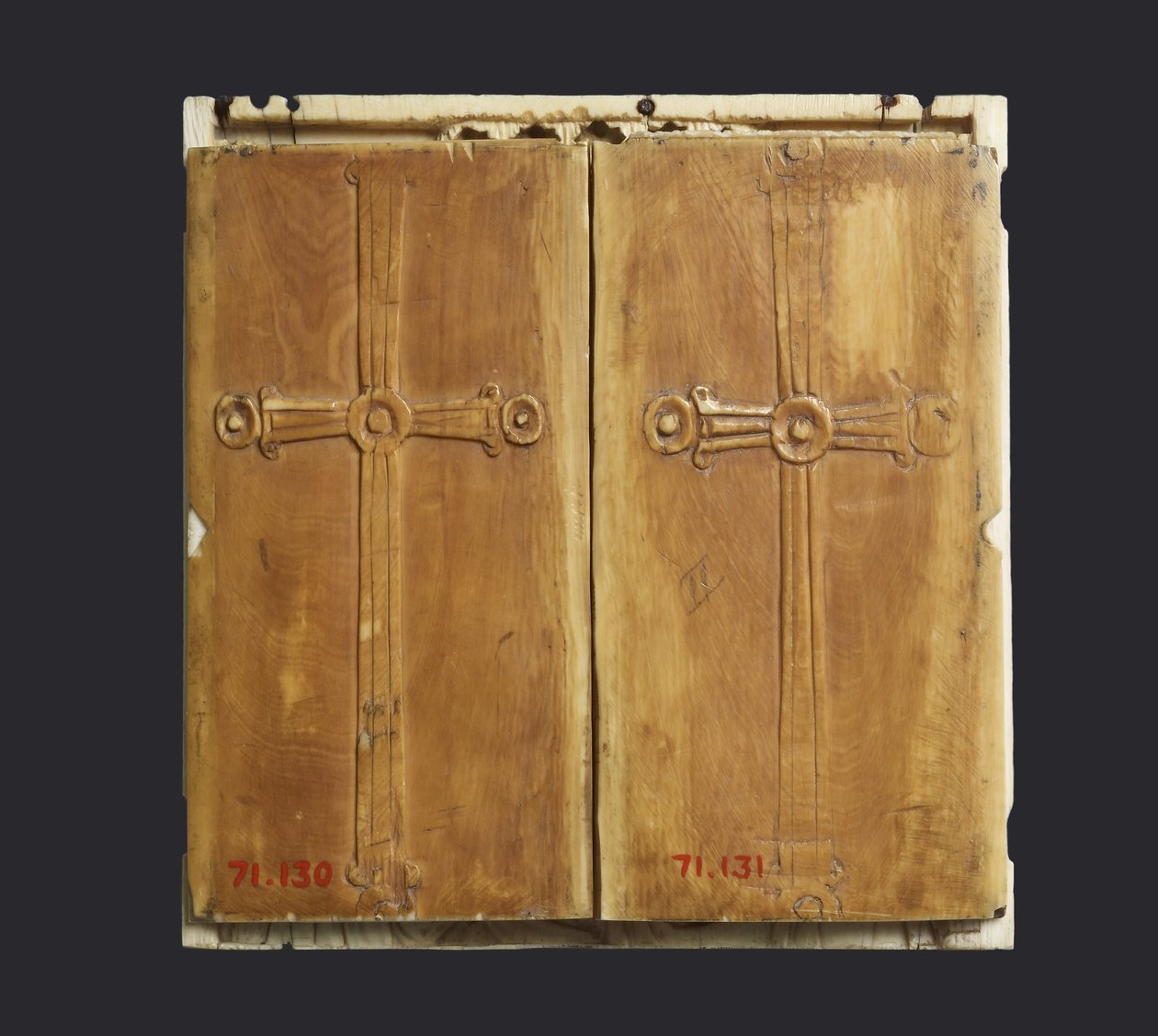 Triptych Icon of the Virgin and Child with Saints by Byzantine