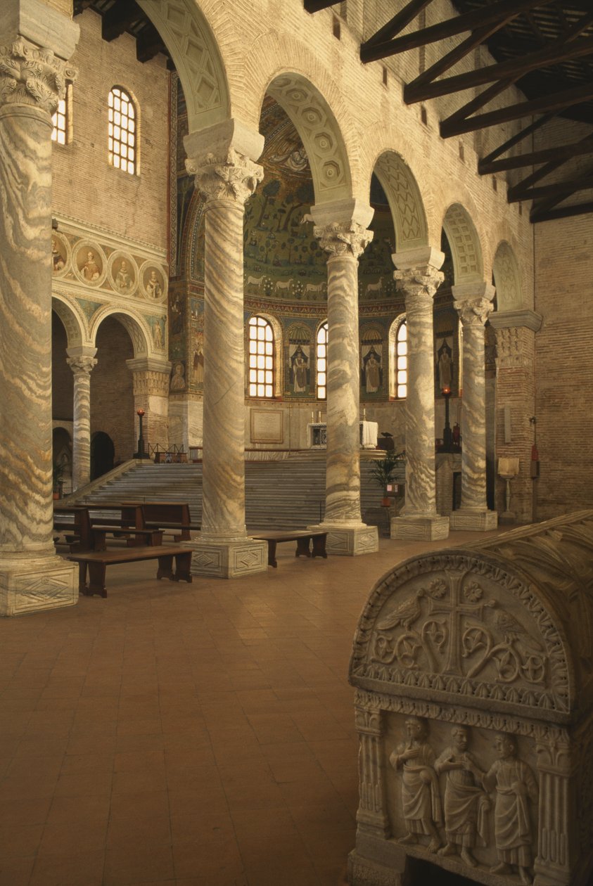 Interior of the church by Byzantine School