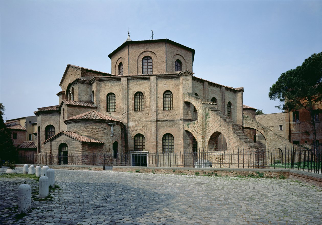 Rear Facade of the Church, c.547 AD by Byzantine School
