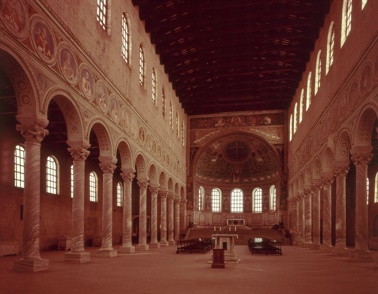 View of the nave and the altar by Byzantine School