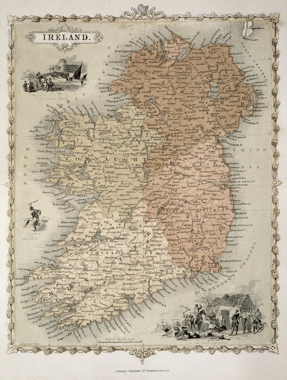 Map of Ireland by C. Montague