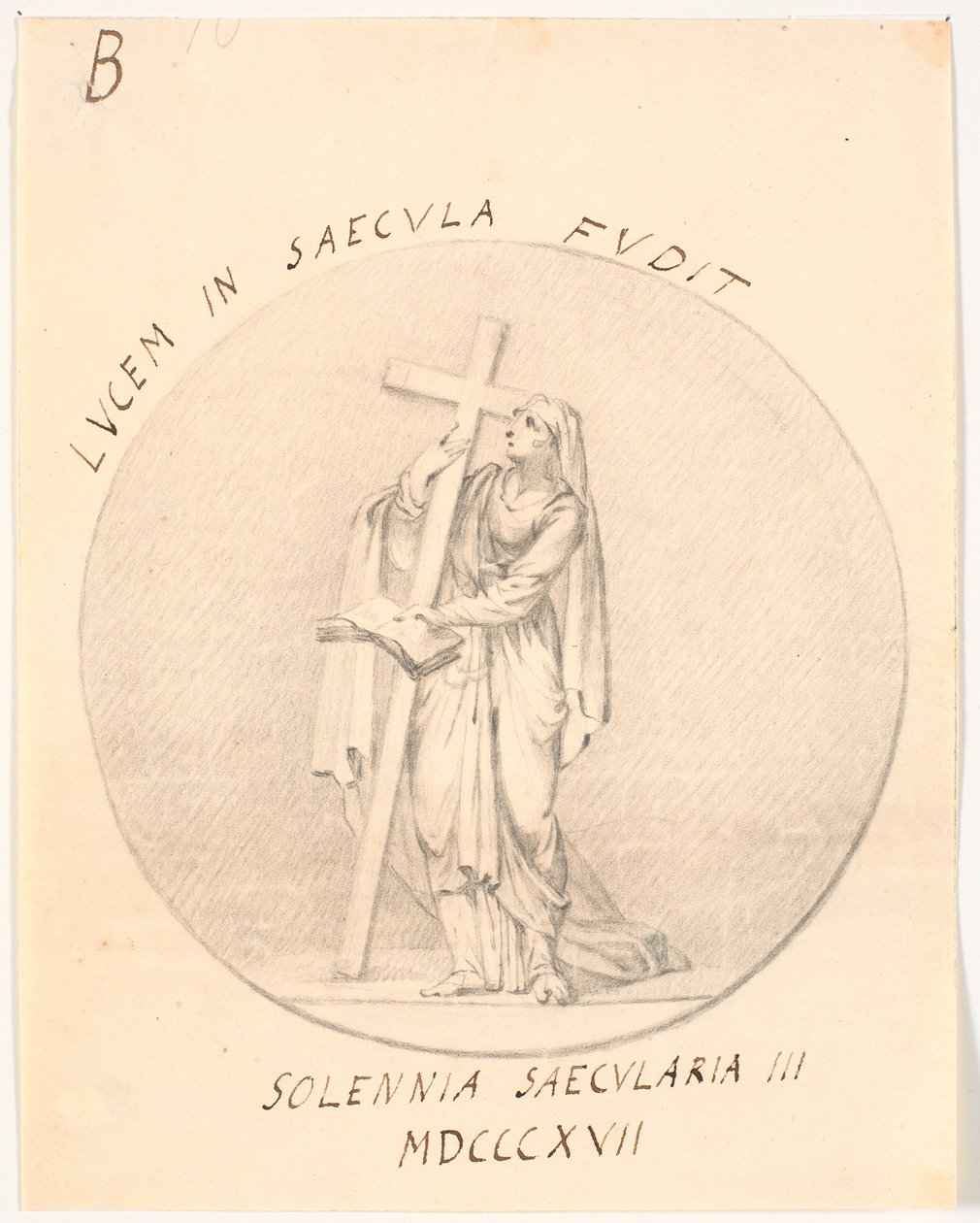 Medallion with Allegorical Female Figure by C.A. Lorentzen