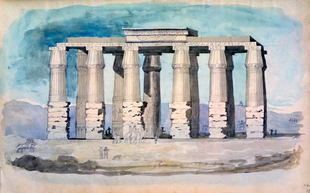 Ancient Egyptian temple, Egypt by CH Smith