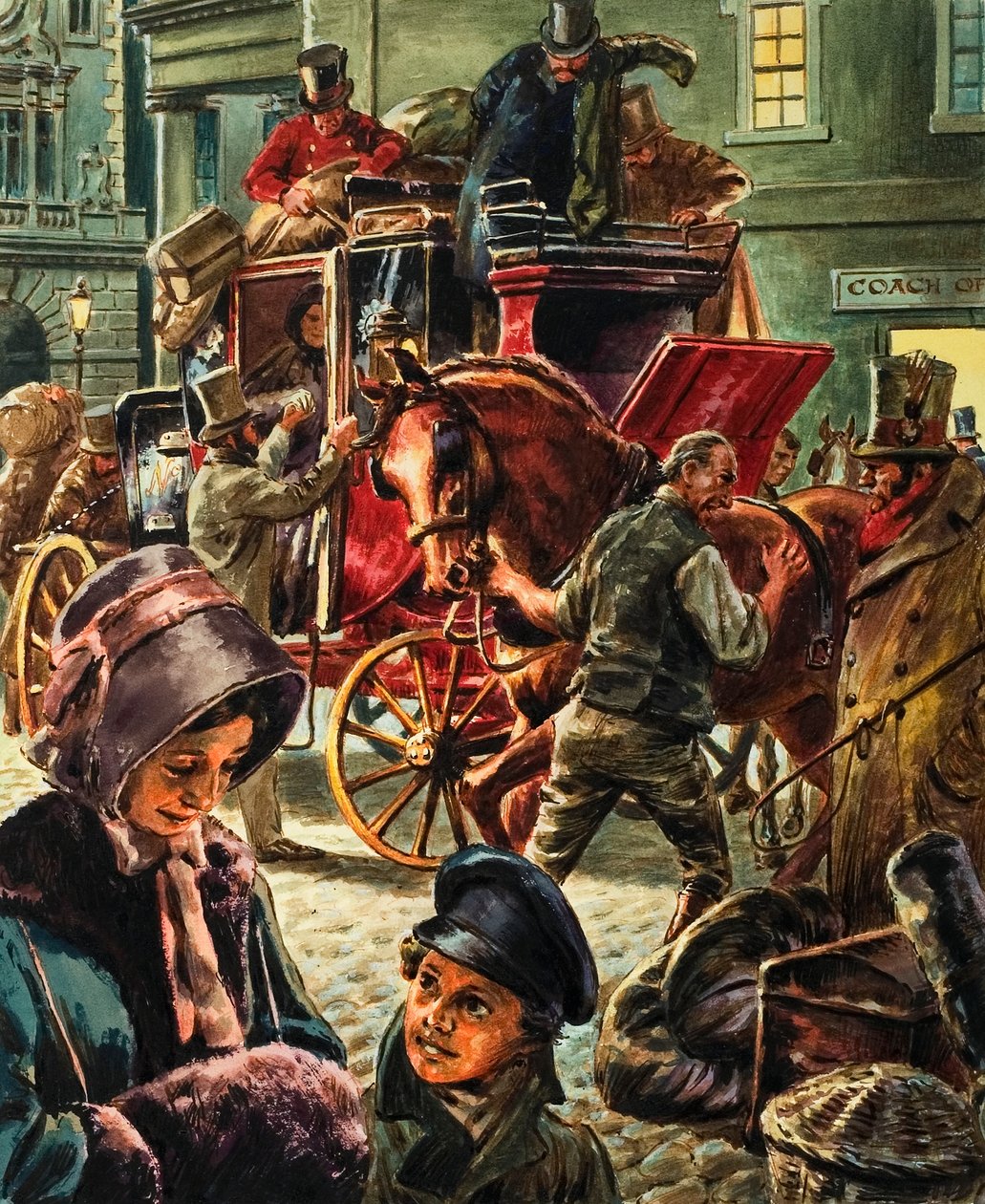 A Horse-Drawn Mailcoach by C.L. Doughty