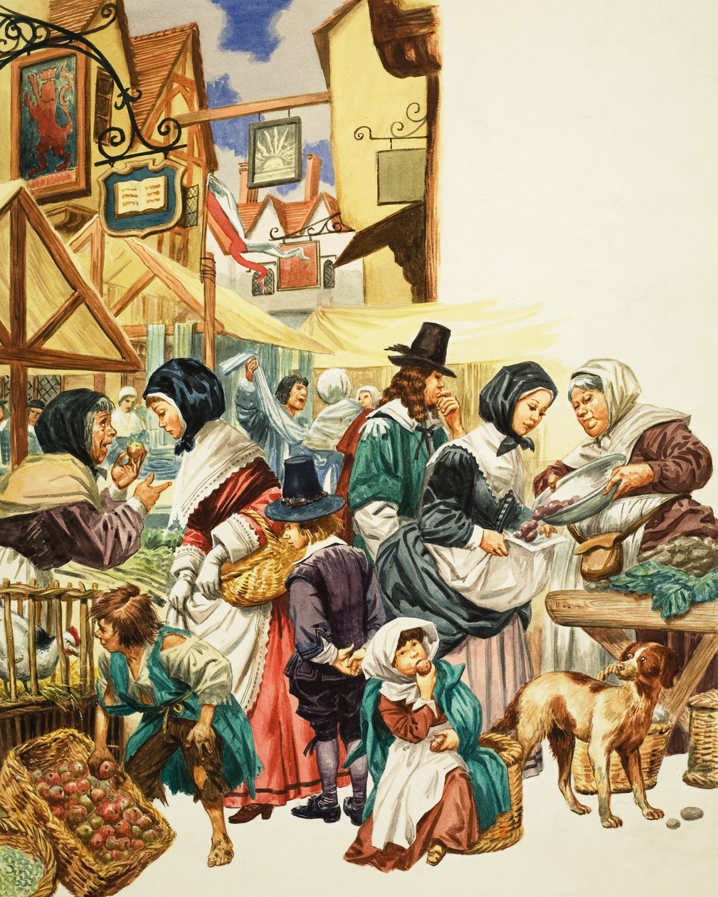 Jacobean Street Scene by C.L. Doughty