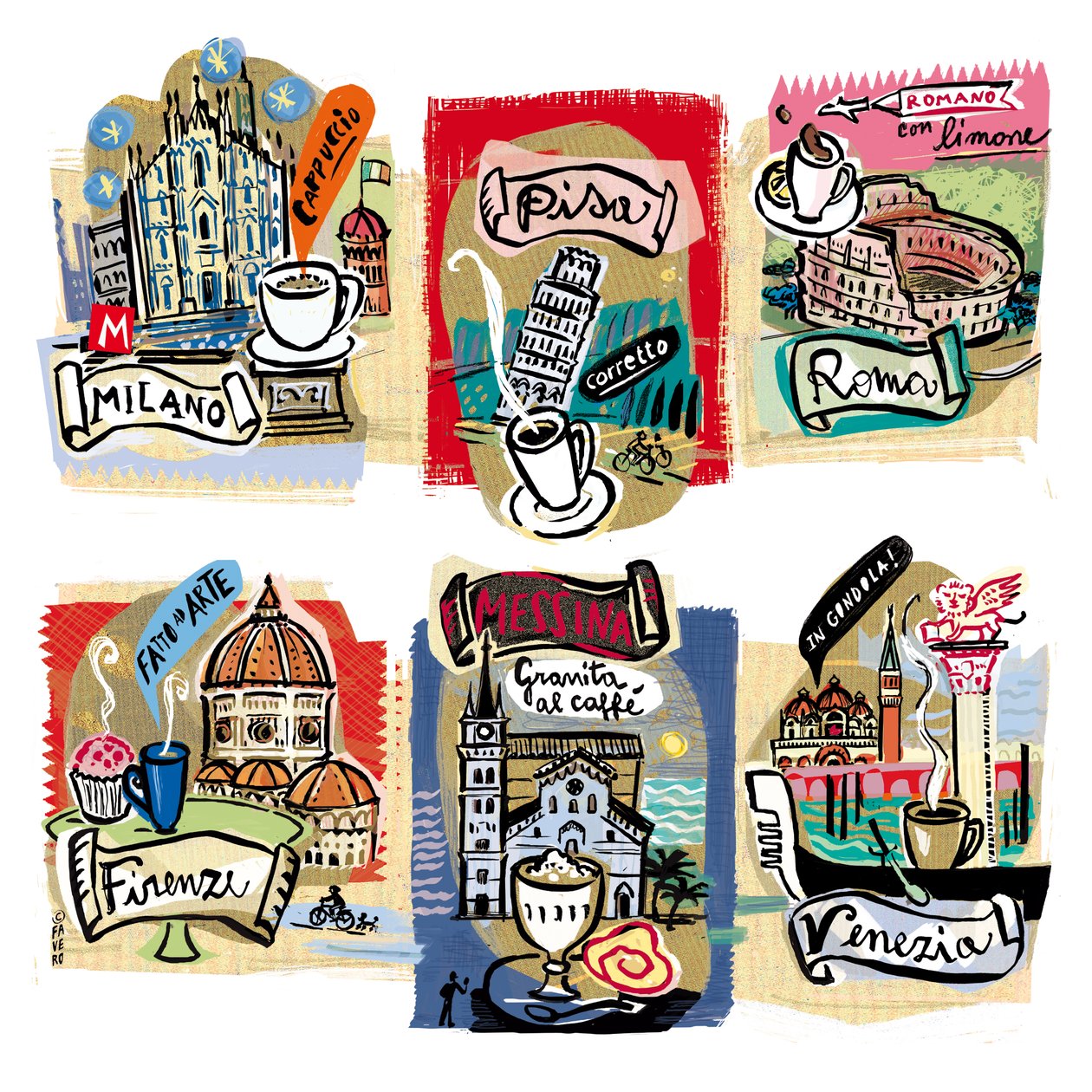 Coffee in Italian Cities by COSTANZA FAVERO