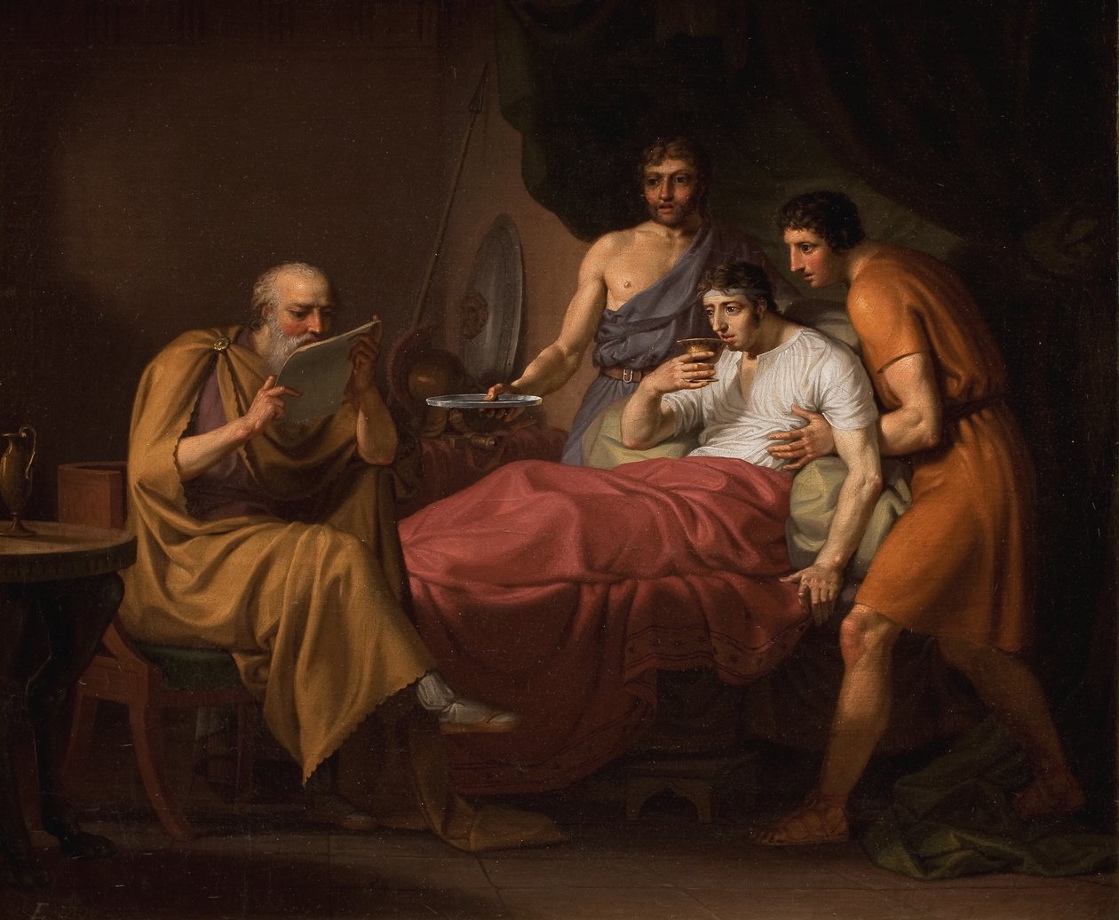 Alexander the Great on his Sickbed by Christoffer Wilhelm Eckersberg