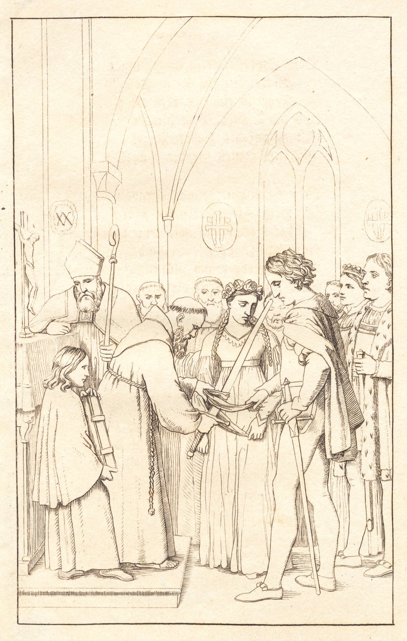Axel and Valborg. Act 3 by Christoffer Wilhelm Eckersberg