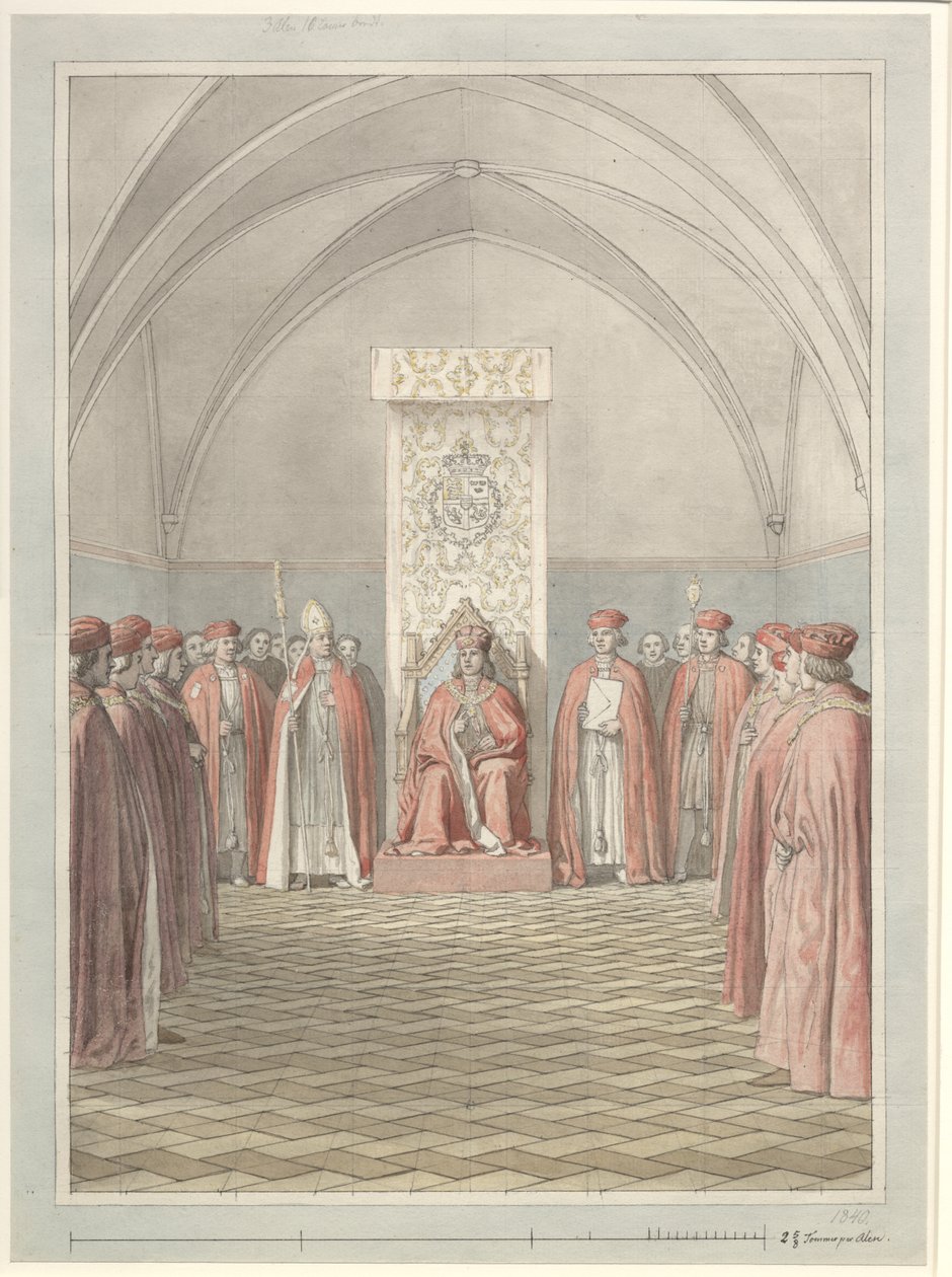 The Establishment of the Order of the Elephant by Christoffer Wilhelm Eckersberg