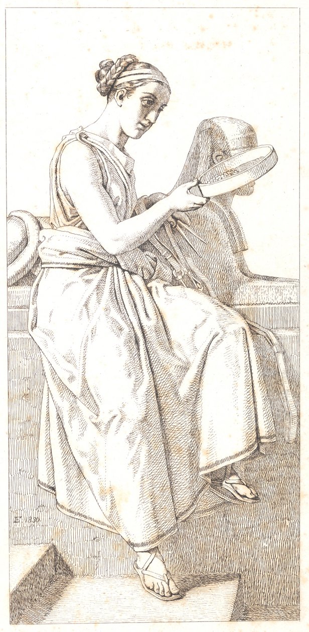 Reason. Allegorical Figure by Christoffer Wilhelm Eckersberg