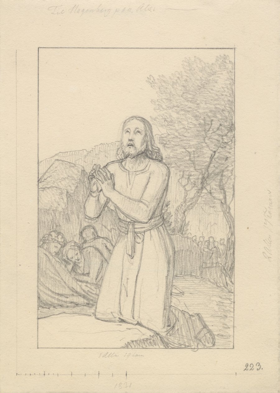 Christ in Gethsemane by Christoffer Wilhelm Eckersberg