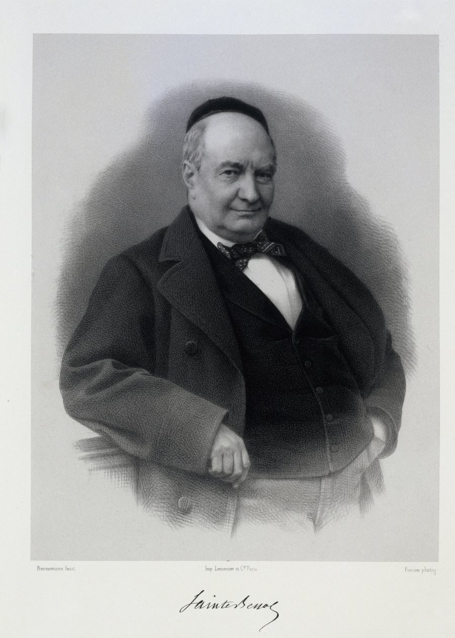 Charles Augustin Sainte-Beuve by C. Bornemann