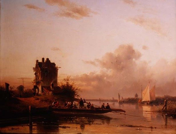Longboat Landing by C. Sickert