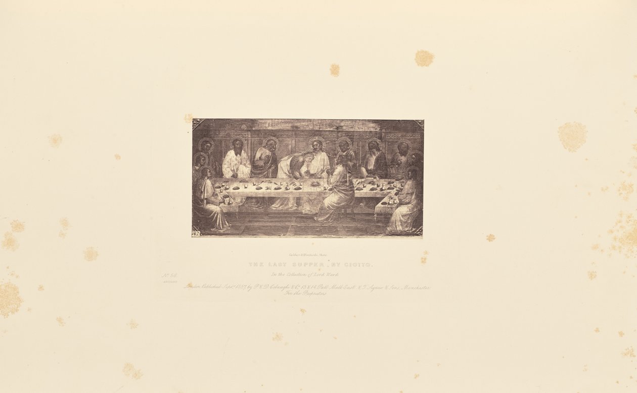 The Last Supper, by Giotto by Caldesi and Montecchi