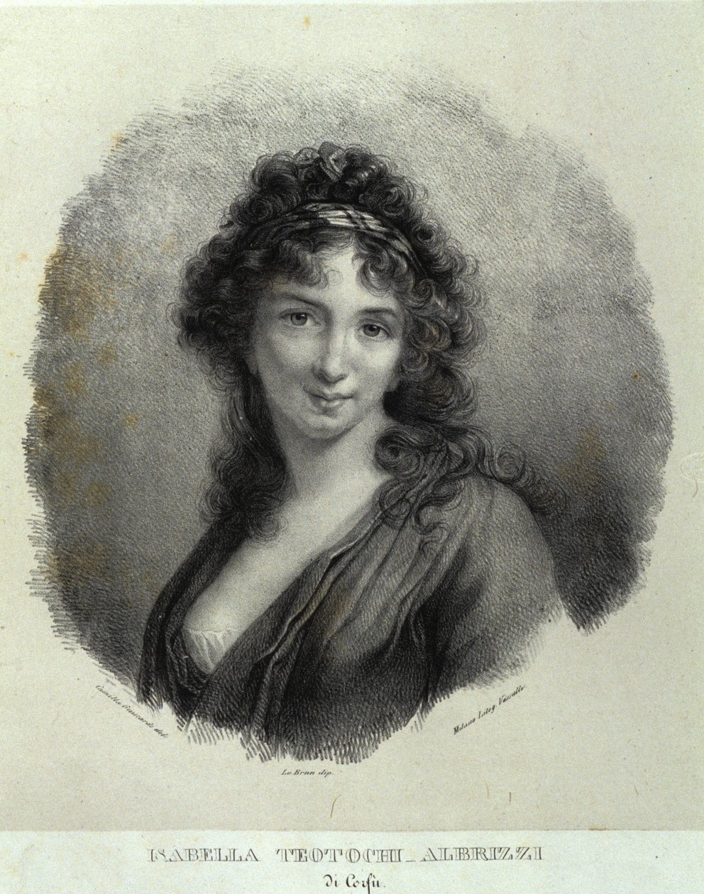 Portrait of Isabella Teotochi Albrizzi by Camilla Guiscardi