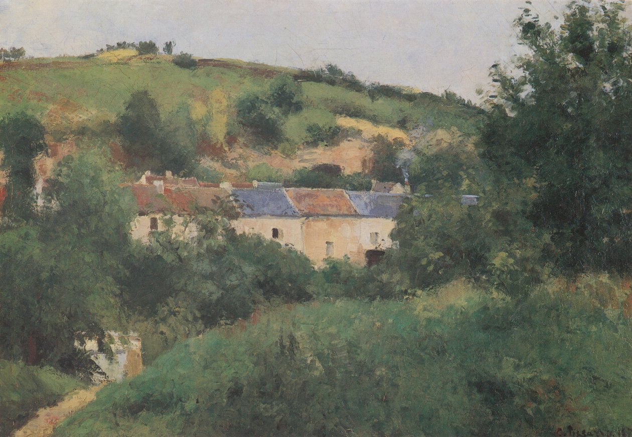 The Village Path by Camille Jacob Pissarro