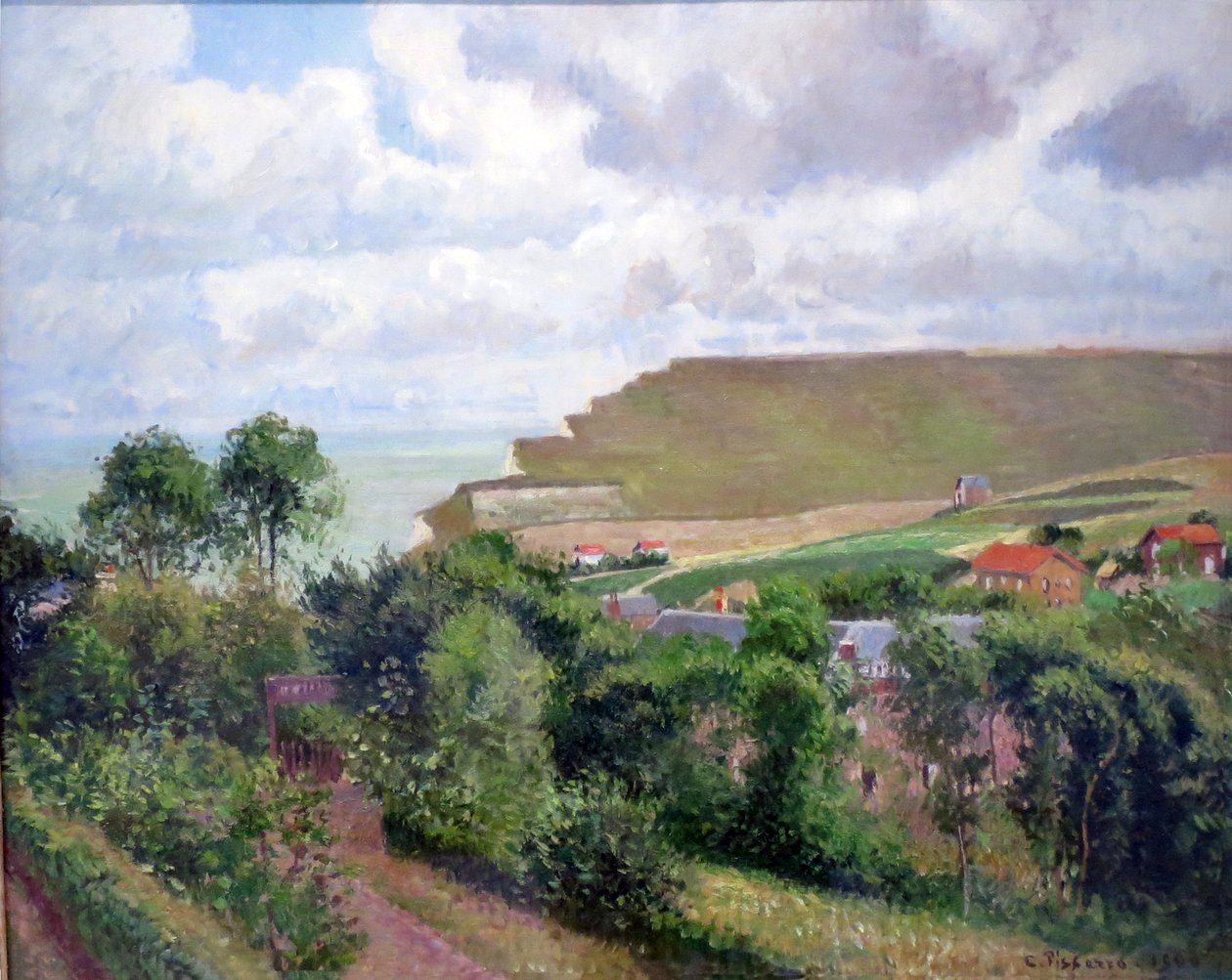 View of Berneval by Camille Jacob Pissarro