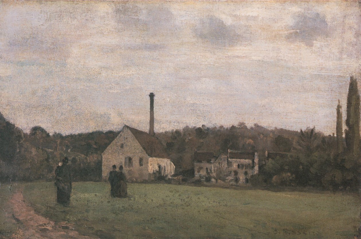 The Small Factory by Camille Jacob Pissarro