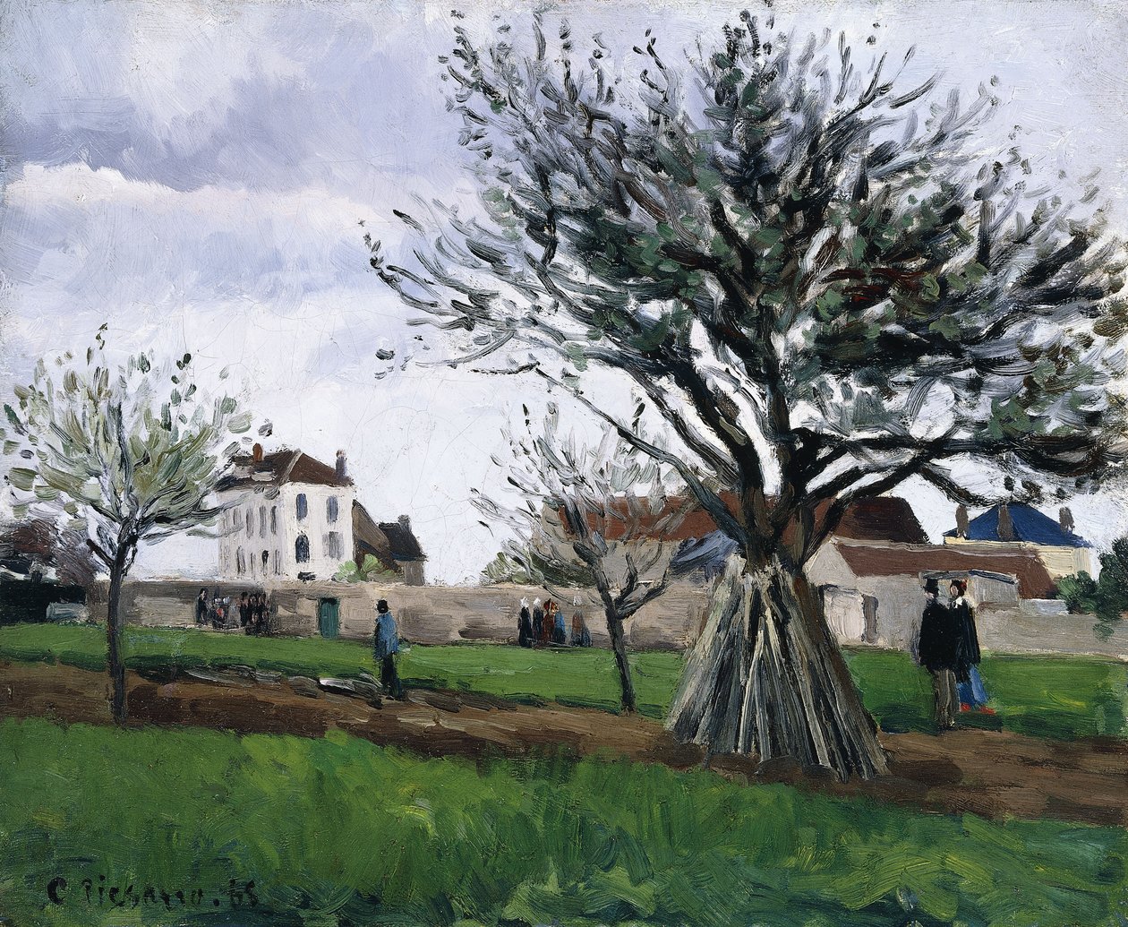 Apple Trees in Pontoise by Camille Jacob Pissarro