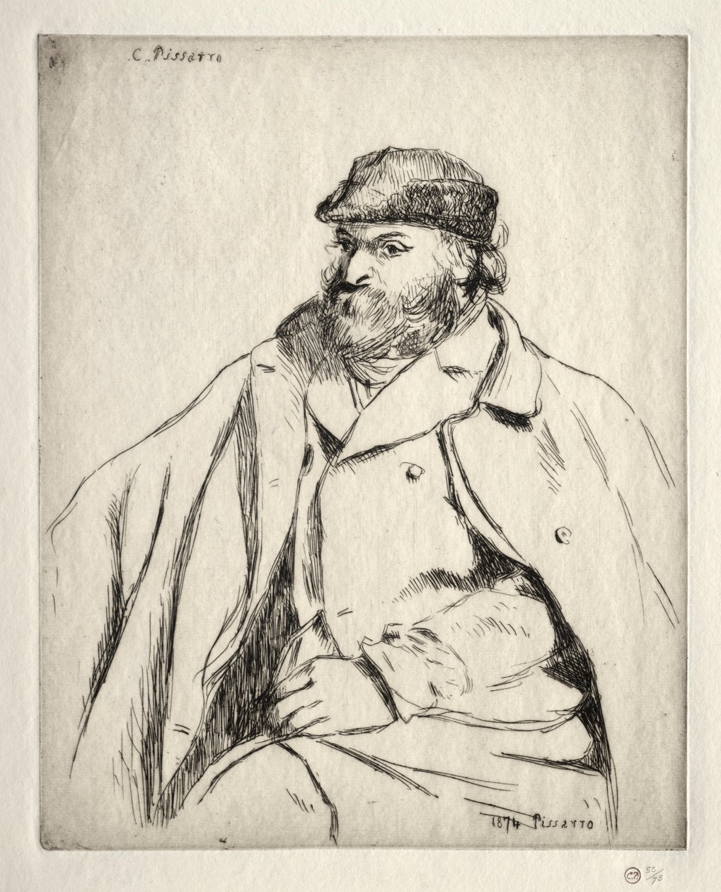 Paul Cézanne by Camille Jacob Pissarro