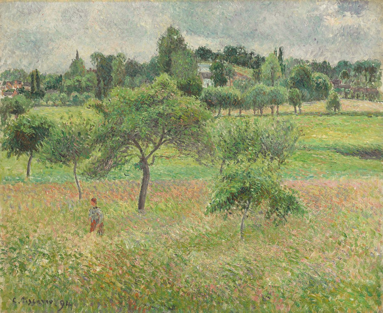 Apple Trees at Éragny by Camille Jacob Pissarro