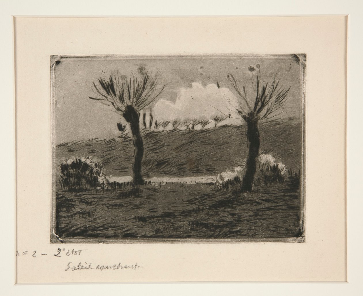 Setting Sun by Camille Pissarro