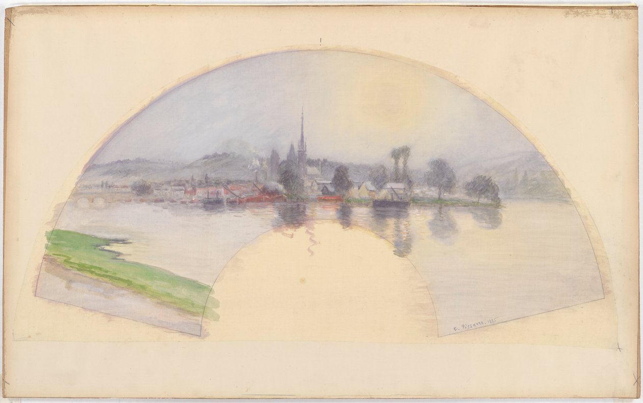 View of Rouen by Camille Pissarro