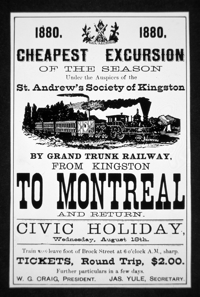 Grand Trunk Railway Poster by Canadian School