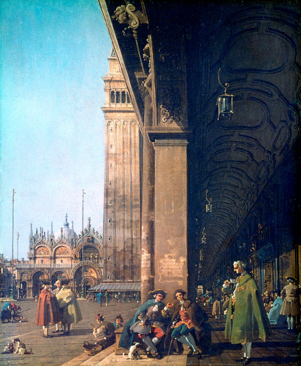 Piazza San Marco and the Colonnade by Giovanni Antonio Canal