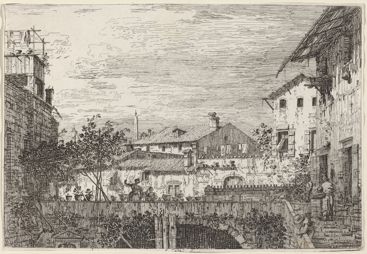 The Terrace by Canaletto