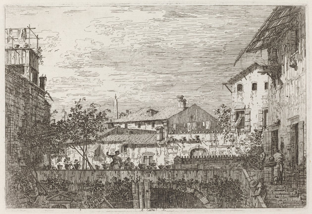 The Terrace by Canaletto
