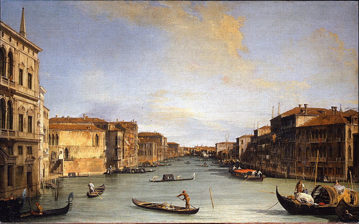 View of the Grand Canal by Giovanni Antonio Canal