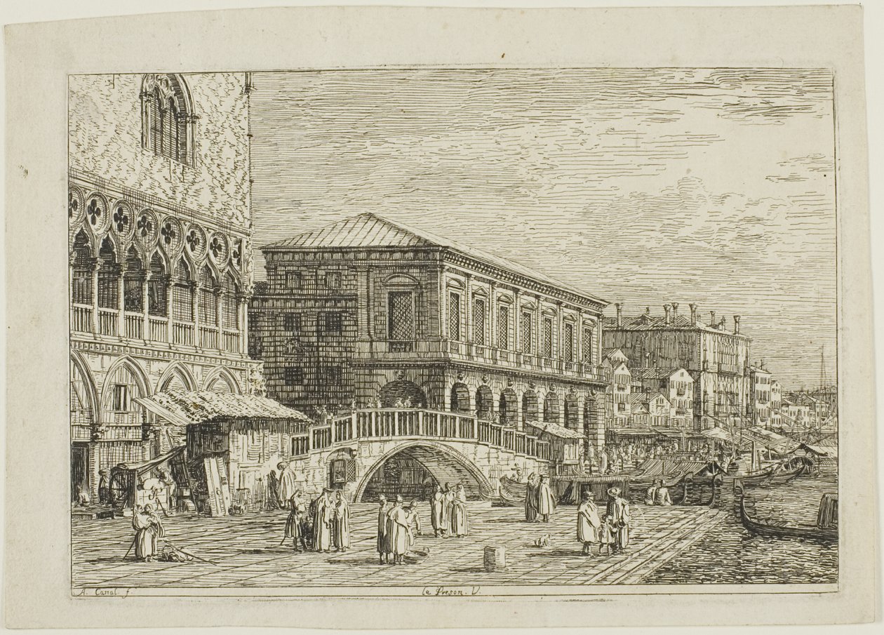 Le Preson. V., from Vedute by Canaletto