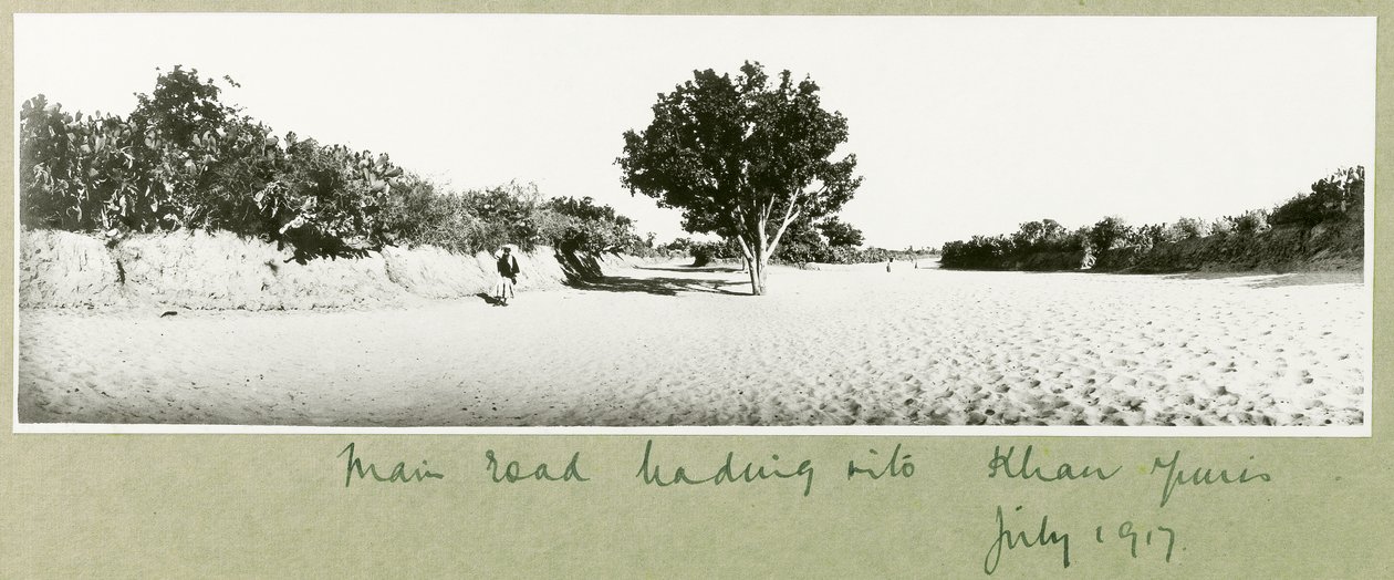 The Main Road Leading into Khan Yunis by Capt. Arthur Rhodes