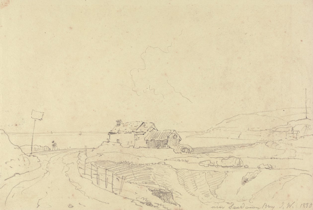 Near Sandown Bay, Isle of Wight by Capt. Thomas Hastings