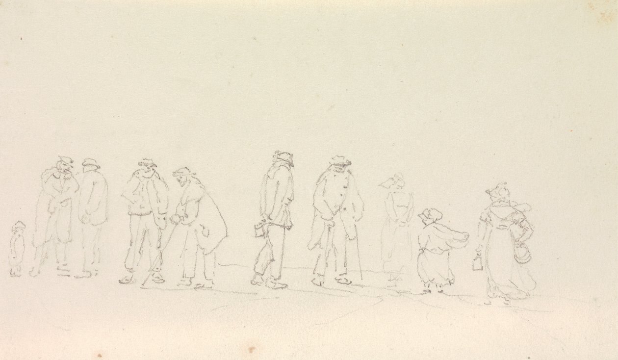 Sketch of a Group of People by Capt. Thomas Hastings
