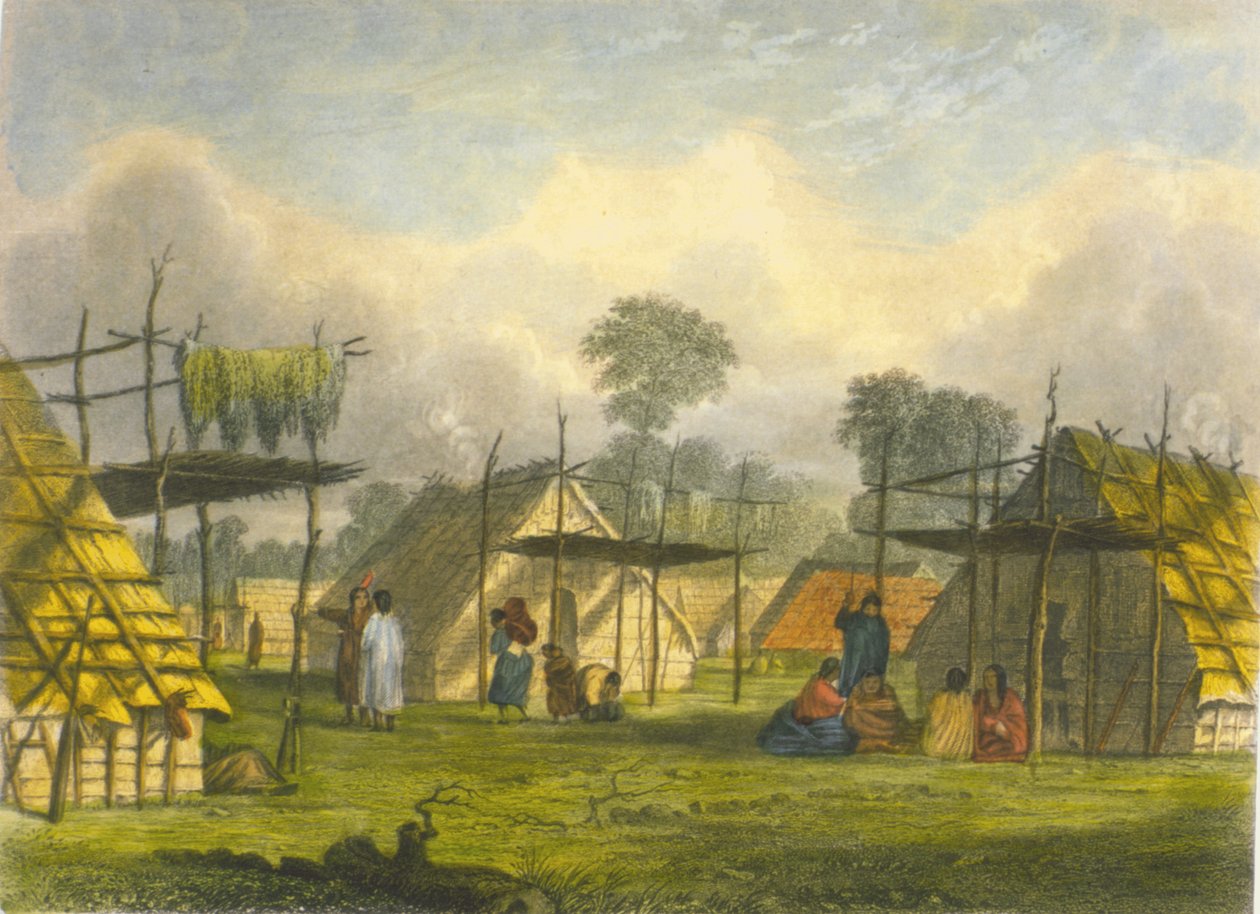 Dakotah Village by Captain Seth Eastman