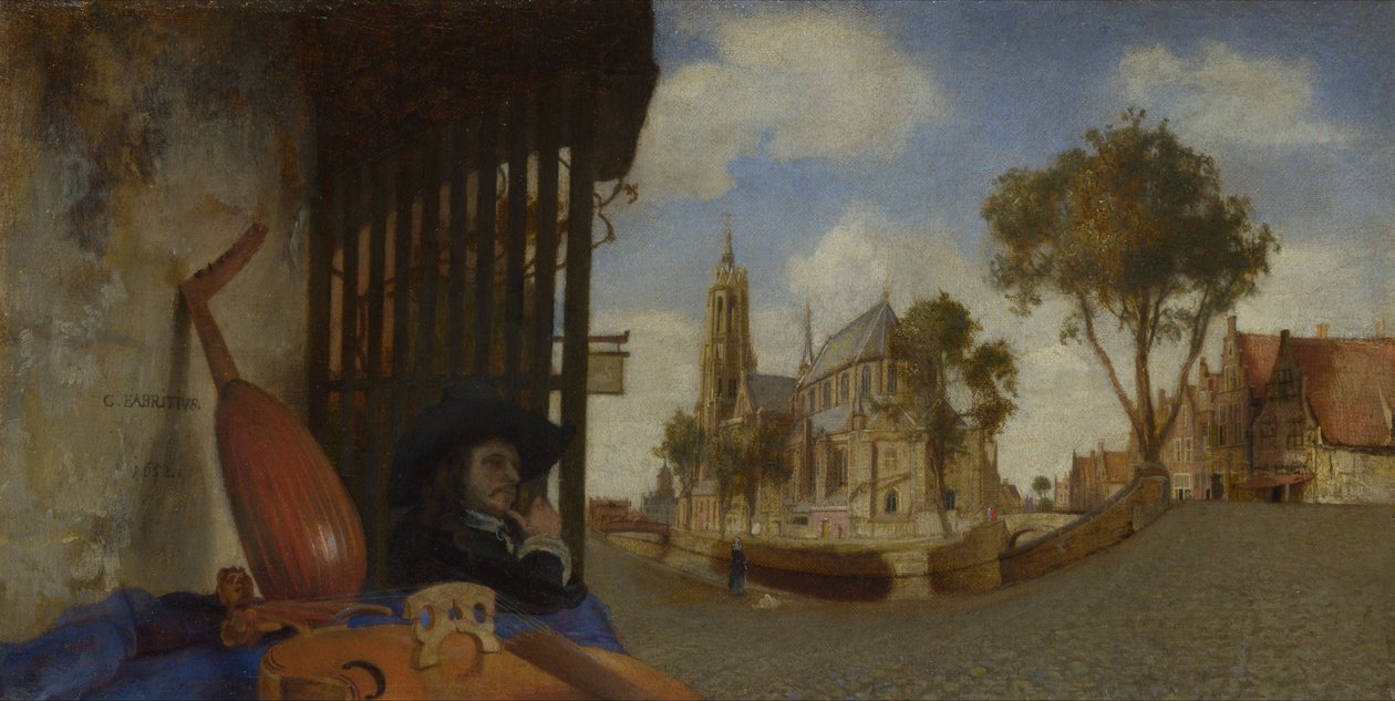 A view of Delft by Carel Fabritius