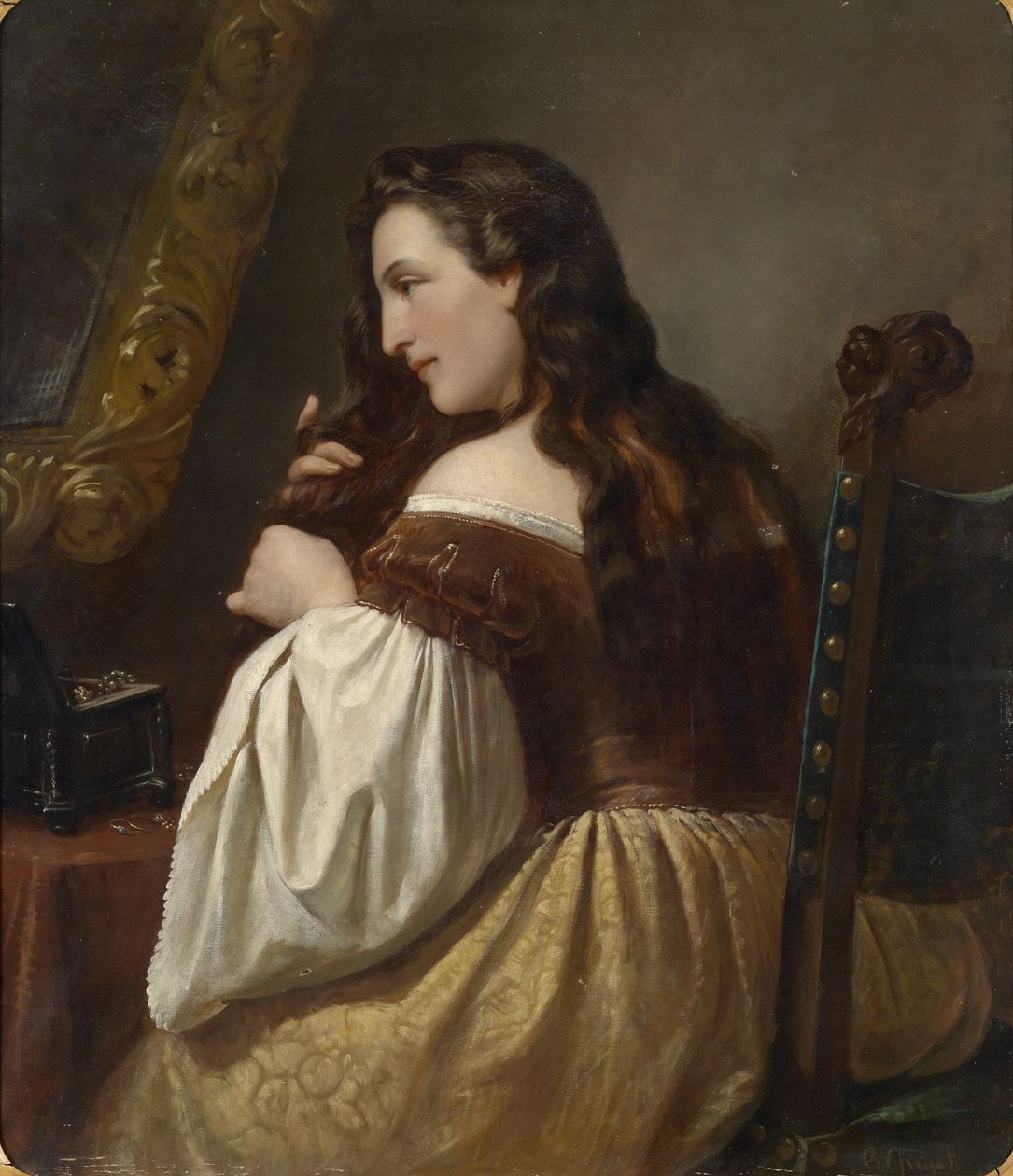 At the Toilette by Carl Adolf Gugel