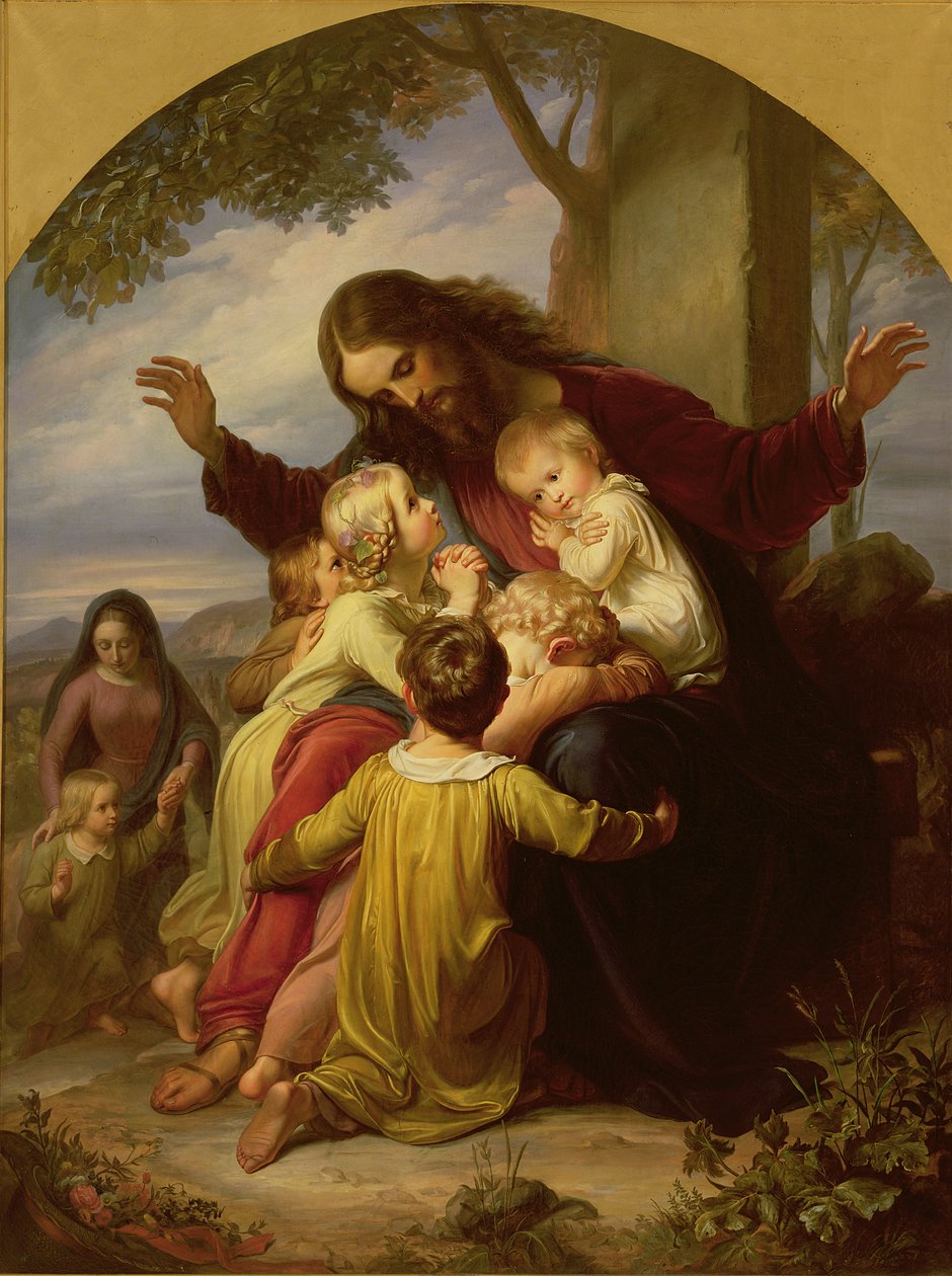 Let the Little Children Come to Me by Carl Christian Vogel von Vogelstein