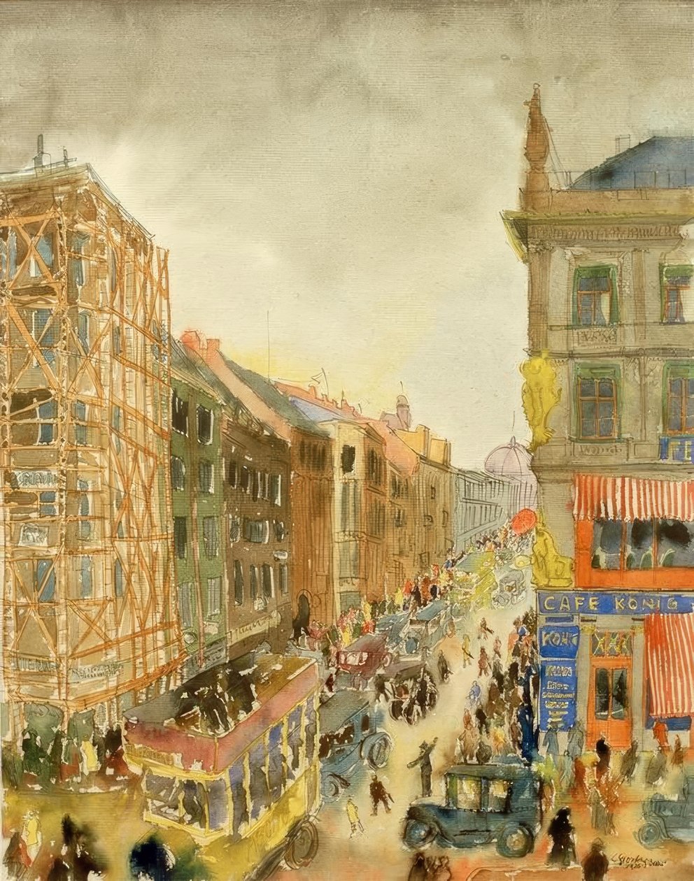 Street in Berlin by Carl Grossberg
