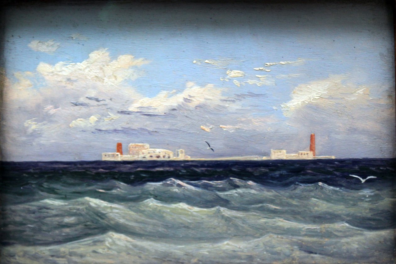 Mediterranean Sea Fortress by Carl Gustav Carus