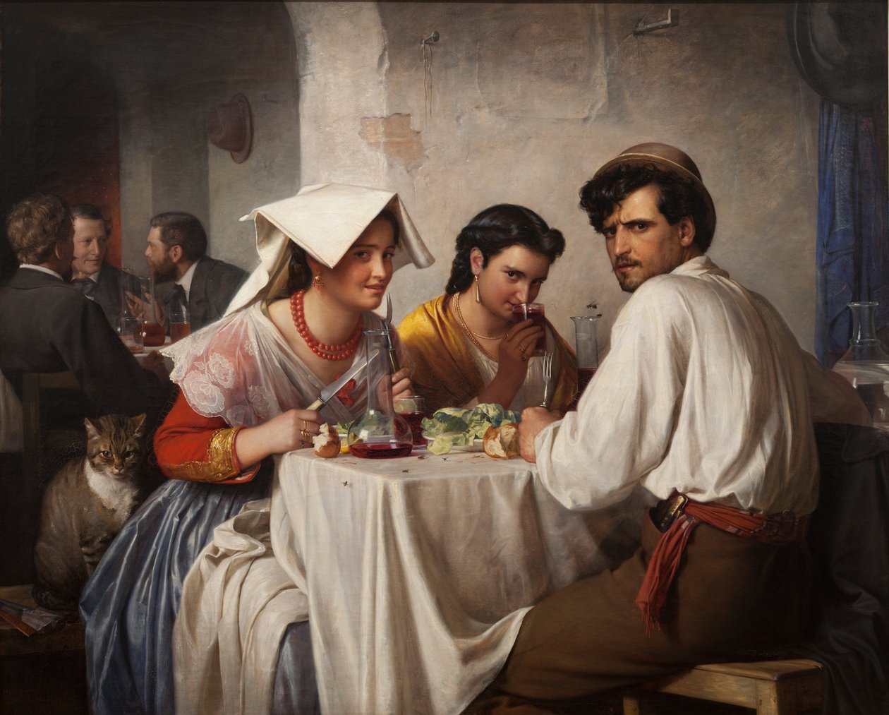In a Roman Osteria by Carl Heinrich Bloch