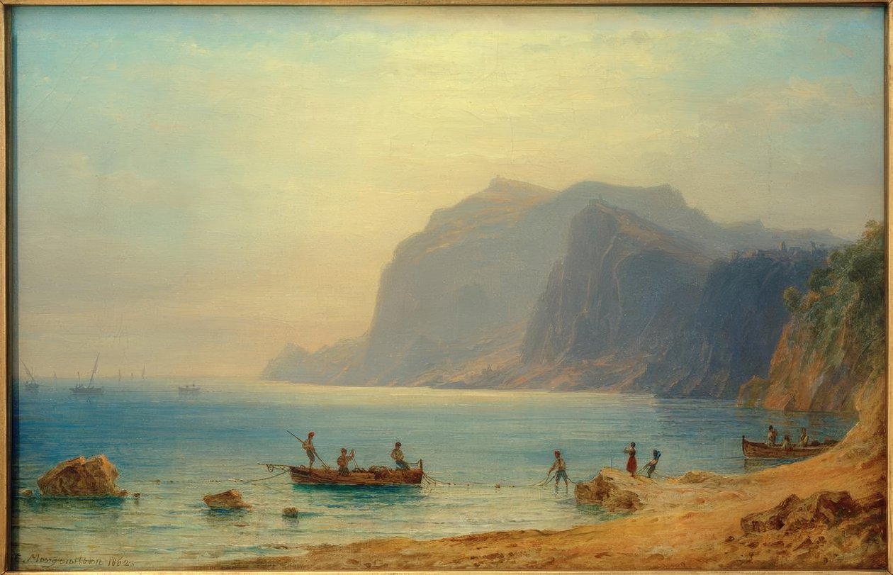 C. Morgenstern, Coast of Capri by Carl Morgenstern