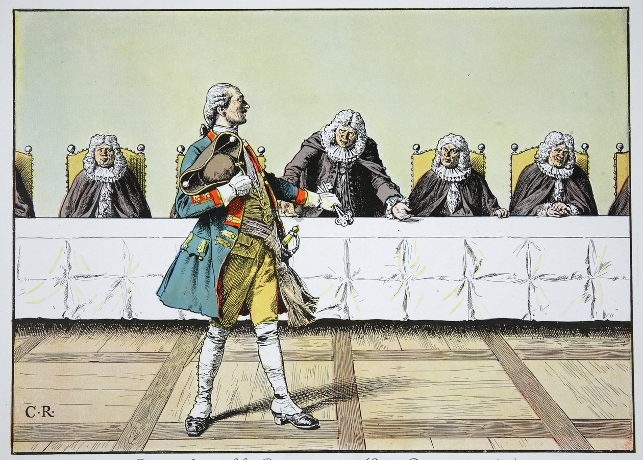 The Diplomatic Burgermeister, End of December 1740 by Carl Röchling