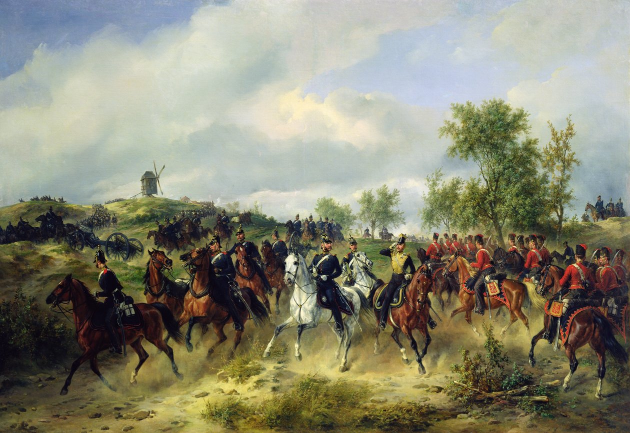 Prussian Cavalry on Expedition by Carl Friedrich Schulz