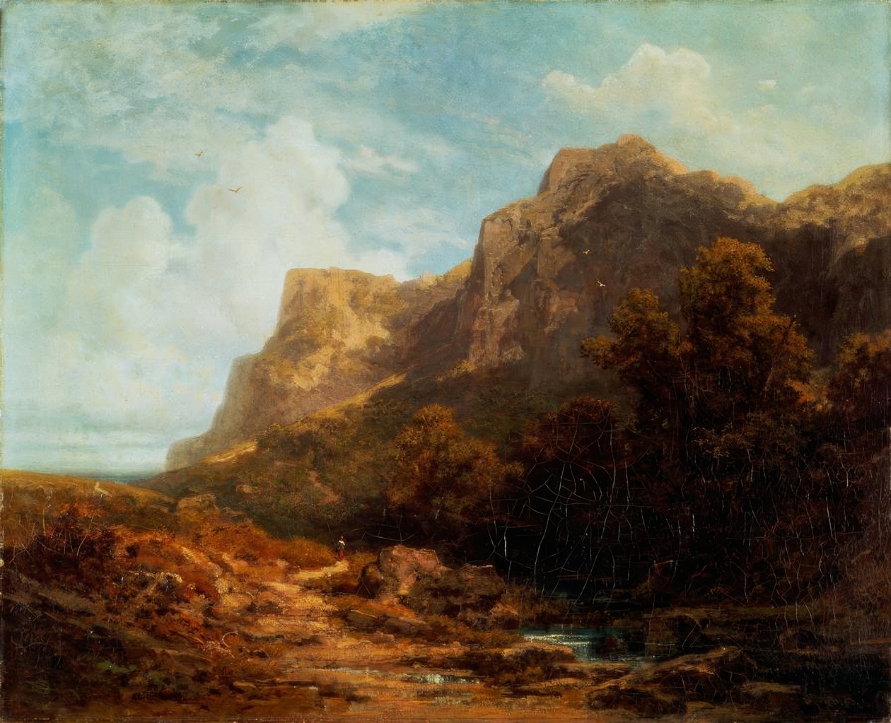 Bavarian Mountain Landscape by Carl Spitzweg