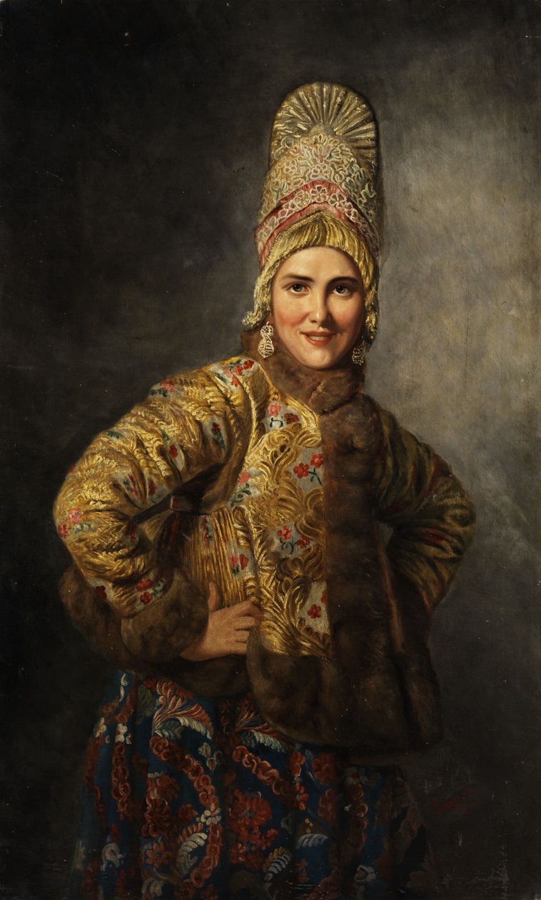 Russian Boyar Bride by Karl Gottlieb Wenig