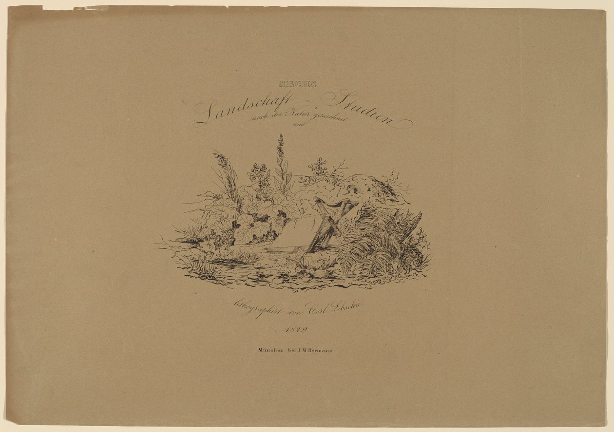 Six Landscape Studies from Nature by Carl August Lebschee
