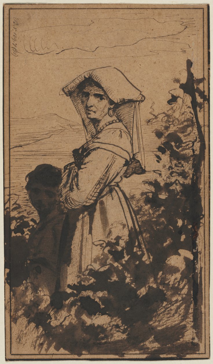 Standing Woman and Child by Carl Bloch (Danish